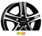 Borbet CWD black polished glossy 6x16 ET68 - LK5/118 ML71.1 Alufelge schwarz