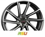 Borbet VTX graphite polished 8x18 ET38 - LK5/115 ML70.27 Alufelge grau