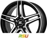 RC-Design RCD17 schwarz front-poliert 6.5x17 ET49 - LK5/112 ML66.6 Alufelge schwarz