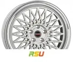 Borbet B silver rim polished 8x18 ET45 - LK5/112 ML66.5 Alufelge silber