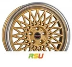 Borbet B gold rim polished 7x17 ET38 - LK4/100 ML64 Alufelge gold