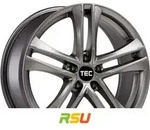 TEC Speedwheels AS4 EVO gun-metal 8x19 ET45 - LK5/108 ML63.4 Alufelge grau