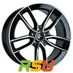 Keskin KT21 Elegant black front polish 8x18 ET45 - LK5/112 ML66.6 Alufelge...
