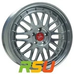 Keskin KT22 Retro high gloss 8.5x19 ET45 - LK5/108 ML72.6 Alufelge silber