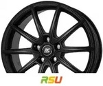 RC-Design RC32 satin-black lackiert 7.5x19 ET45 - LK5/114.3 ML64.1 Alufelge schwarz
