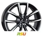 Autec Typ AS - Astana schwarz poliert 9x20 ET22 - LK5/112 ML66.5 Alufelge...