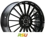 Avus Racing AC-M03 black polished lip 8x19 ET40 - LK5/114.3 ML73.1 Alufelge schwarz