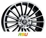 Keskin KT15 Speed black front polish 8.5x19 ET30 - LK5/112 ML66.6 Alufelge...