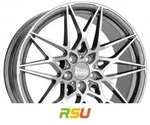 MAM B2 palladium front polish 8x18 ET45 - LK5/112 ML72.6 Alufelge grau