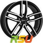 Dezent TR black polished 7x17 ET45 - LK5/100 ML57.1 Alufelge schwarz