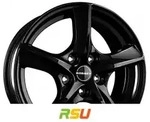 Borbet TL black glossy 5-Speiche 5.5x15 ET38 - LK5/100 ML57.06 Alufelge schwarz