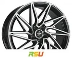 Keskin KT20 Future black front polish 8.5x20 ET35 - LK5/120 ML72.6 Alufelge schwarz