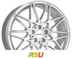 Carmani 18 Knut white silver 8x19 ET45 - LK5/112 ML66.7 Alufelge wei&szlig;