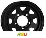Dotz Dakar black (ohne Nabenbecher) 7x16 ET33 - LK6/139.7 ML100 Stahlfelge...