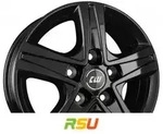 Borbet CWD black glossy 6.5x16 ET45 - LK5/114.3 ML66.1 Alufelge schwarz