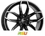 Rial Lucca diamant-schwarz frontpoliert 8x20 ET35 - LK5/110 ML65.1 Alufelge...