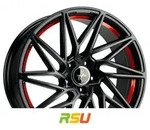 Keskin KT20 Future matt black red inside 8.5x19 ET40 - LK5/114.3 ML72.6 Alufelge