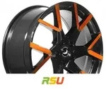 Barracuda Tzunamee EVO black gloss flashorange 8x18 ET40 - LK5/108 ML73.1 Alufelge