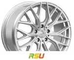 2DRV WH37 race silber lackiert 8.5x19 ET40 - LK5/112 ML66.6 Alufelge silber