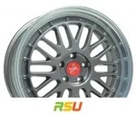 Keskin KT22 Retro titan grey lip polish 8.5x20 ET45 - LK5/112 ML72.6 Alufelge grau