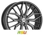 AEZ Porto gunmetal polished 9x19 ET35 - LK5/112 ML70.1 Alufelge grau