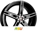 MAM OX-18 black front polish 8.5x19 ET30 - LK5/112 ML66.6 Alufelge schwarz