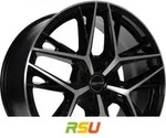 GMP Lunica black diamond 8x19 ET32 - LK5/110 ML65.1 Alufelge schwarz