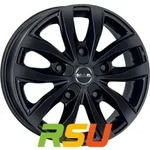 Mak Load 5 gloss black 6.5x16 ET55 - LK5/130 ML78.1 Alufelge schwarz