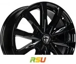 Tomason TN28 black painted 7.5x18 ET45 - LK5/108 ML72.6 Alufelge schwarz