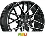 MSW MSW 74 gloss black full polished 8x19 ET29 - LK5/120 ML72.56 Alufelge...