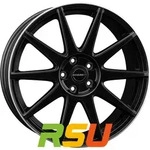 Borbet GTX black rim polished matt 8x19 ET50 - LK5/112 ML66.5 Alufelge schwarz