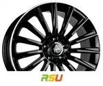 Keskin KT18 Turbo black lip polish 8.5x19 ET30 - LK5/112 ML72.6 Alufelge schwarz