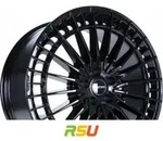 GMP Qstar glossy black 7.5x18 ET45 - LK5/112 ML66.6 Alufelge schwarz