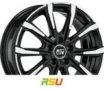 MSW MSW 79 gloss black full polished 6.5x16 ET47 - LK5/100 ML57.06 Alufelge schwarz