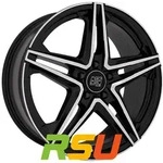 MSW MSW 31 gloss black full polished 7.5x18 ET40 - LK5/112 ML73.1 Alufelge schwarz