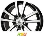 RC-Design RC25T schwarz front-poliert 6.5x16 ET51 - LK5/120 ML65.1 Alufelge schwarz