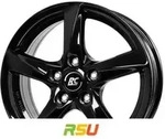 RC-Design RC30 schwarz lackiert 7.5x18 ET55 - LK5/114.3 ML67.1 Alufelge schwarz