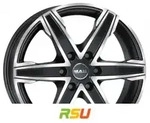 Mak King 6 ice black 6.5x16 ET20 - LK6/139.7 ML106.1 Alufelge schwarz