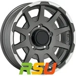 Sparco Dakar matt dark graphite lip polished 5.5x16 ET5 - LK5/139.7 ML108.3...