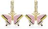 Swarovski Ohrringe - Idyllia drop earrings, Butterfly, Gold-tone plated - Gr. unisize