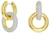 Swarovski Ohrringe - Dextera hoop earrings, Asymmetrical design, Interl - Gr....