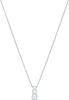 Swarovski Halskette - Attract Trilogy Necklace Round cut Rhodium plated - Gr. unisize