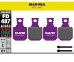 Galfer E-Bike Bremsbelag Magura - MT5, MT7 19 x 29,5 x 4 mm 1 Paar violett