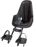Bobike GO Mini Fahrradkindersitz Frontmontage - Urban Black