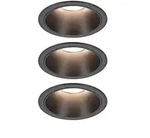 Paulmann 94869 LED Einbauleuchte 3-Step-Dim Cole Coin Basisset IP44 rund 3x6W 3x470lm