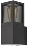 Deko-Light Wandaufbauleuchte Facado 2 Square get&ouml;nt IP65 1xE27 Dunkelgrau