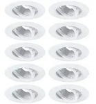Paulmann 92115 Einbauleuchte 10er-Pack schwenkbar rund 90mm 30&deg; GU10 max....