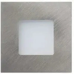 Heitronic LED Einbauleuchte Nizza eckig edelstahl geb&uuml;rstet 2,6W 2700K inklusive