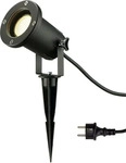 SLV Big Nautilus Spie&szlig;leuchte GU10 IP65 schwarz inkl. 1,5 m Kabel mit Stecker
