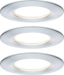 Paulmann 93462 LED Einbauleuchte Nova Coin Basisset starr IP44 rund 78mm Coin 3x6W
